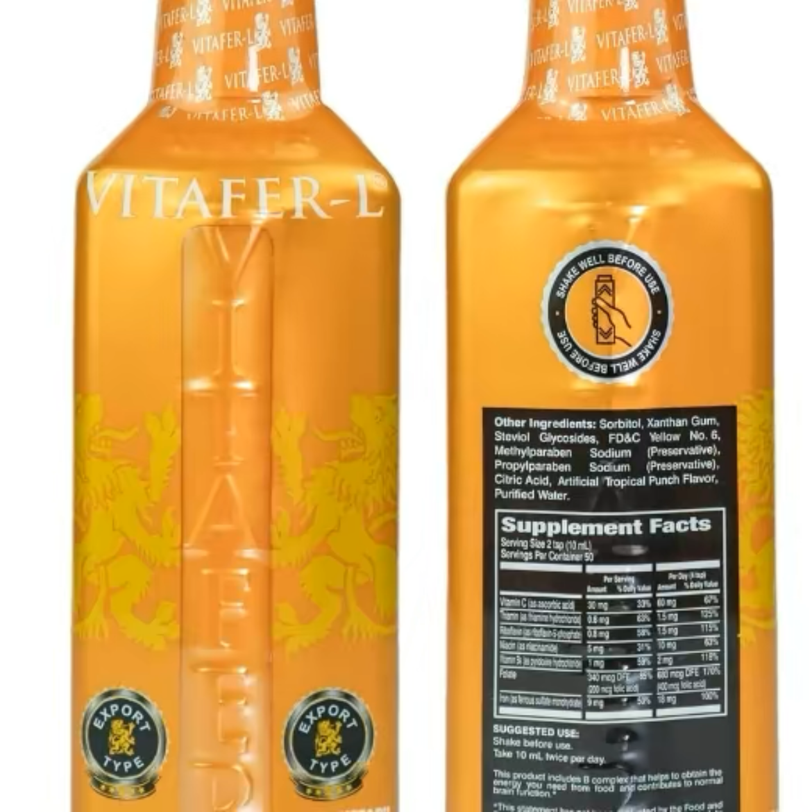 Vitafer Multivitamin Enhancer for Men & Women 100% Natural 500ml